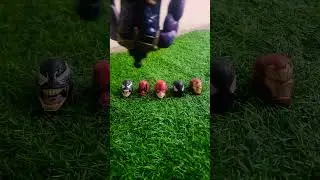 Thanos wrong head challenge again, unexpected ! #actionfigures #marvel #avengers