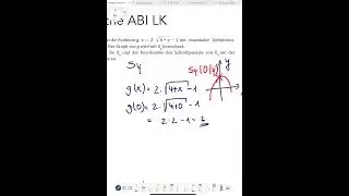 ABI LK MATHE Analysis Definitionsmenge und Punkt ermitteln