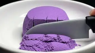 ASMR Kinetic Sand Cutting | Kinetic sand satisfying | Sand ASMR Crumbling