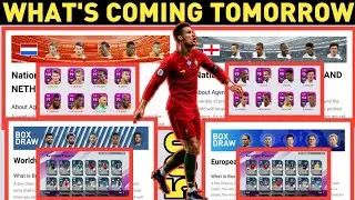 What is coming on Tomorrow in PES 2020 Mobile (6 July 2020) | Box draw, National Team Selection 100%
