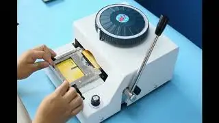 DIY Custom 72 Character PVC Card Embosser Press Stamp Machine Credit ID VIP Magnetic Emboss Machine