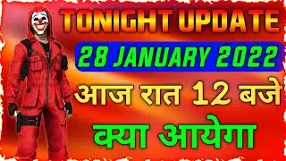 Free Fire Tonight Update//28 January New Event//Aaj Rat 12 Baje Kya Aayega//Free Fire Top Up Event