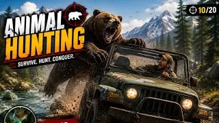 Animal hunting game bear attacking🐻#video 