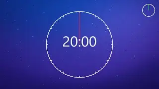 20-Minute Workout Timer 💪 | Countdown + Alarm | Simple & Clean