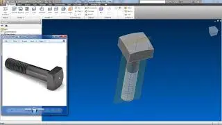 Drawing 3D Square Head Bolt | Autodesk Inventor | Tutorial