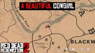 A beautiful cowgirl encounter i found for the second time - RDR2