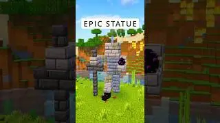 EPIC STATUE #minecraft #minecraftbuilding #statue #shorts