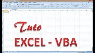 Tuto VBA  Excel -  