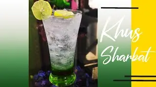 Homemade Khus Sharbat| Quick Party Mocktail| Green Spring Mocktail| Quick and Easy Drink