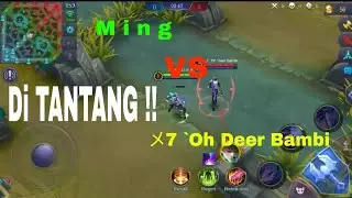 M i n g Di tantang by 1 Gusion !!