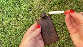 Wenge Wood One Hitter Dugout &ndash; Twist Top Wooden Smoking Pipe Box | Best One Hitters