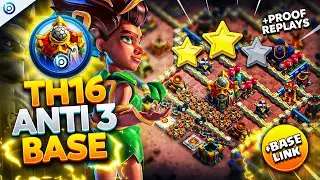 The ULTIMATE TH16 ANTI 3 STAR BASE with LINK 2024 | Town Hall 16 War Base ANALYSIS + PROOF Replays