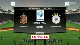 Espagne - Allemagne [FIFA 19] | UEFA Euro U21 - Italy 2019 (Finale) | IA Vs. IA