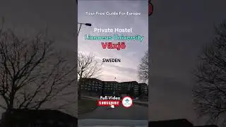 private hostel for students #shorts watch full video #linnaeusuniversity #vaxjo link in description