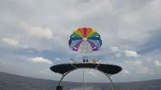 Parasailing in Radisson Blu Maldives
