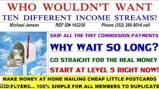 Get paid daily for mailing flyers and Postcards !