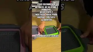 ESCORREDOR RETR&Aacute;TIL DE SILICONE &Eacute; DOBR&Aacute;VEL, RESISTENTE E MULTIUSO, COMPRE PELO LINK NA DESCRI&Ccedil;&Atilde;O