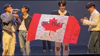 One Pact: The New Wave 2025 N American Tour, Toronto, CANADA, Sept 26/25 - Canada Flag Photo
