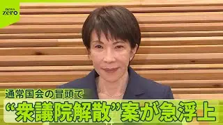 【野党反発】「大義なき解散」　高市首相 &ldquo;1月解散&rdquo;検討&hellip;選挙へ動きも