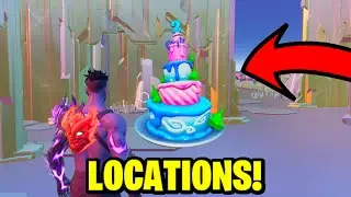All Birthday Cake Locations Guide! (Fortnite 5th Birthday Challenges 2022)