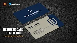 Business Card Design for Freelancing Projects  Adobe Illustrator Tutorial