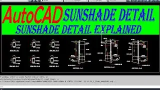 Sunshade||#autocad #autocadinhindi #civilengineering #autocaddrafting #architecture #construction 
