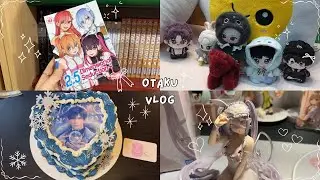 Otaku vlog 🩵 Zayne&rsquo;s birthday event, figure unboxing, playing love & deepspace, demon slayer movie❄️