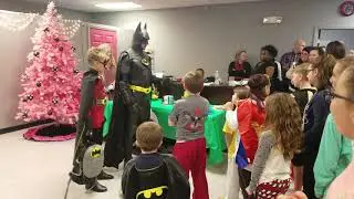 Batman Shows up to Birthday Party