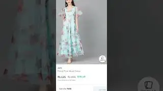 I ordered AKS floral print Maxi dress from ajio.com (online and offline experience 😉)