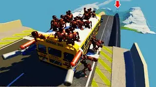 CRAZY High Speed Jumps #40 - BeamNG Drive | CrashTherapy