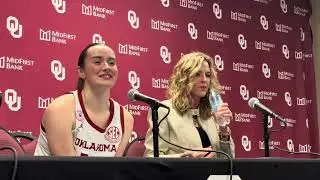 Oklahoma Basketball: Jennie Baranczyk, Peyton Verhulst Texas A&M postgame 