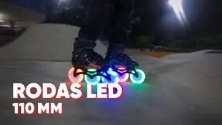 RODAS DE LED 110mm COLORIDAS