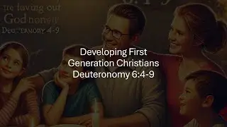 Developing First Generation Christians - Deuteronomy 6:4-9