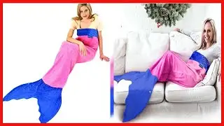 Quality product -  Blankie Tails | Mermaid Blanket Wearable Blanket - Double Sided Mermaid Minky Fle