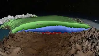 NASA's Operation IceBridge, ice sheet 3D view
