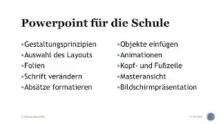 Powerpoint f&uuml;r die Schule