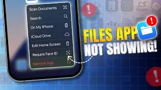 How to Fix Files App Not Showing on iPhone Home Screen | iPhone Files App Missing