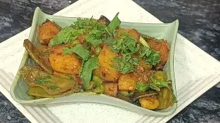 Sem aur aalu ki kheti aur chatpati sabji 😋 | ghar ma sabko pansd aaygi 