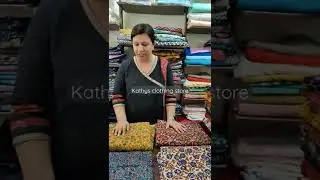 Ajrakh Fabrics from Kathy's Clothing Store #ajrakh #fabrics #kurtifabrics #cottonkurtimaterial