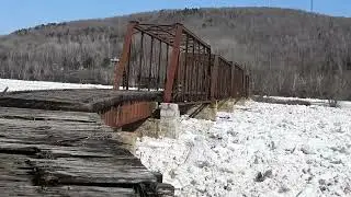 Big Ice Jam Sait John River,Woodstock,NB,March,2025.