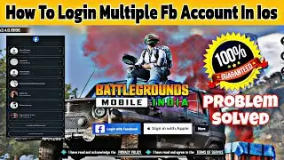 Bgmi / pubg login another Facebook id problem solved ✅ how to login multiple account in bgmi / PUBG