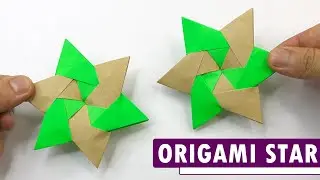 How to Make a Perfect 6-Pointed Star - NO Glue Origami Tutorial