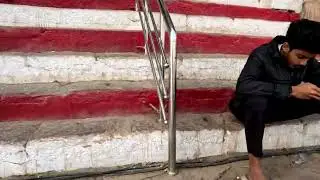 High Intensity Interval Training - running up the steep steps of Hotel Sita at Chausatti Ghat