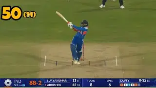 Abhishek Sharma fastest half century today | Abhishek sharma batting highlights | Abhishek fifty 