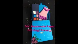 DIY Paper Purse|Doll Bag|Sagan Envelope|Greeting Card for kids|Origami Gift Bag|Children Art & Craft