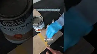 TOP 3 MISTAKES MADE USING WATER-BASED STAIN! 🎨