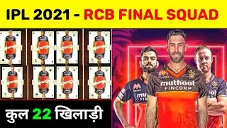 IPL 2021 : Royal Challengers Banglore (RCB) Final Squad || RCB Final and Confirmed Squad For IPL2021