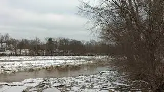 Ice Jam Stockport Dam 1/25/18
