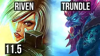 RIVEN vs TRUNDLE (TOP) | 3.3M mastery, 5/1/10, 500+ games | EUW Diamond | v11.5