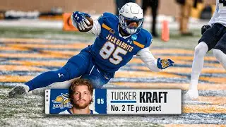 Tucker Kraft FCS football highlights at South Dakota State (National Champs)